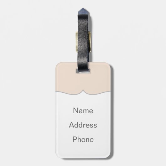 Het gouden Roos Bagagelabel (Achterkant verticaal)