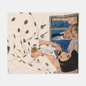 Het gouden Roos Fleece Deken (Voorkant (Horizontaal))