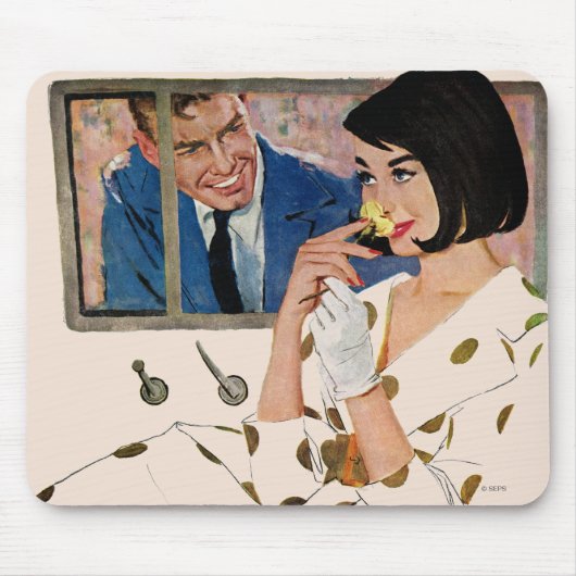 Het gouden Roos Muismat (Voorkant)