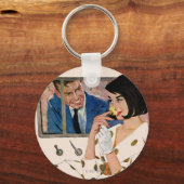 Het gouden Roos Sleutelhanger (Voorkant)