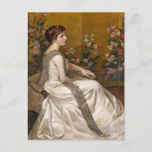 Het gouden scherm   Lilla Cabot Perry Briefkaart