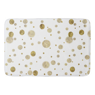 Het gouden Stip van de Confettien van Glam Bokeh Badmat