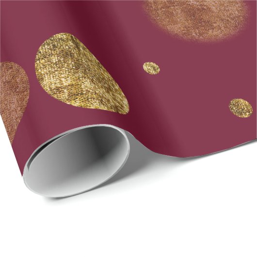 Het gouden Stip van de Confettien van Glam Bokeh Cadeaupapier (Rol Hoek)