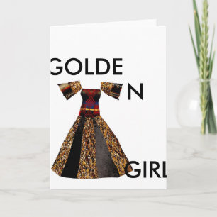 HET GOUDEN WENSKAART VAN HET MEISJE KAART