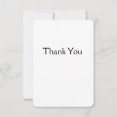 Het goudgerande witte roos kunstwerk bedankkaart (Achterkant)