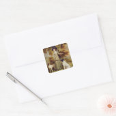 Het graafschap Effingham met Pistool en Shooting d Vierkante Sticker (Envelop)
