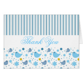 Het grafische ontwerp van de vogels bedankt je kaa