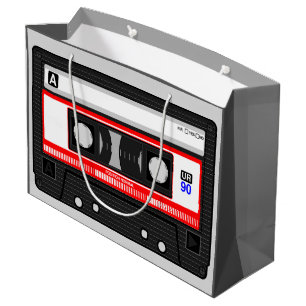 HET GRAFISCHE ONTWERP VAN HET CASSETTEBANDJE VAN LARGE CADEAUZAKJE