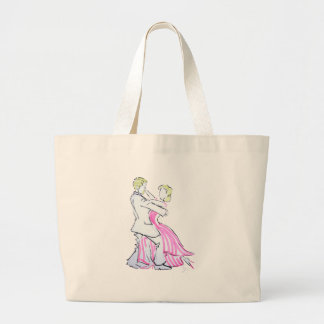 Het grafische ontwerp van Waltz Dancers Grote Tote Bag