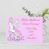 Het grafische ontwerp van Waltz Dancers Kaart (Staand voorkant)