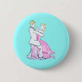 Het grafische ontwerp van Waltz Dancers Ronde Button 5,7 Cm