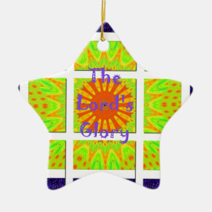 Het grafische tekstontwerp van het glorieringspatr keramisch ornament