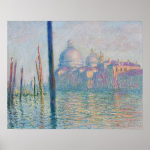 Het Grand Canal door Claude Monet Poster