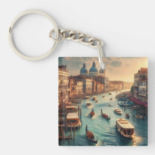 Het Grand Canal in Venetië Italië Reizen Sleutelhanger