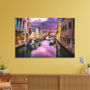 Het Grand Canal van Venetië Canvasprint Canvas Afdruk
