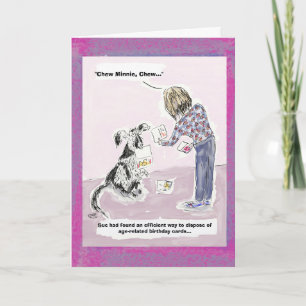 Het grappige 50ste Wenskaart van de Cartoon van de Kaart