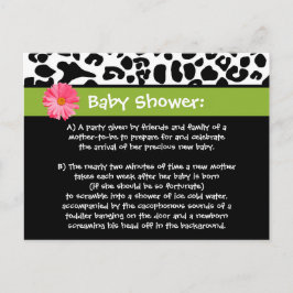 Het grappige Baby shower dankt u Trendy Druk van Briefkaart