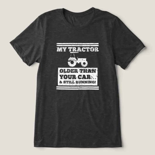 Het Grappige Boerencadeau van mijn tractor Tri-Blend Shirt (Design voorkant)