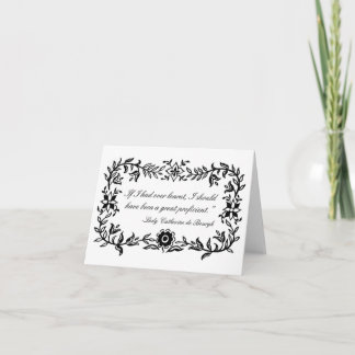 Het grappige citaat Notecard van dame Catherine de Kaart