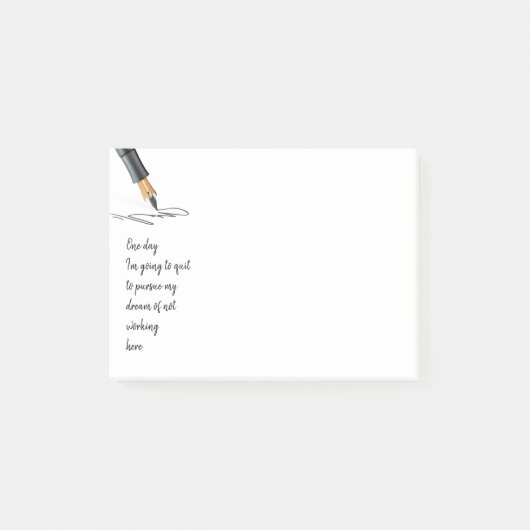 Het grappige Citaat van het Werk dat zal eindigen Post-it® Notes (Voorkant)