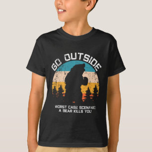 Het grappige dier gaat naar buiten om gegeten te w t-shirt