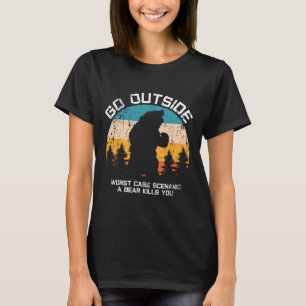 Het grappige dier gaat naar buiten om gegeten te w t-shirt