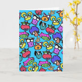 Het grappige dierlijke kind van de kaart (Gele Bloem)