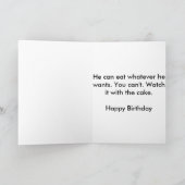 Het grappige Gelukkige Baby van de Cake van het Kaart (Binnen)