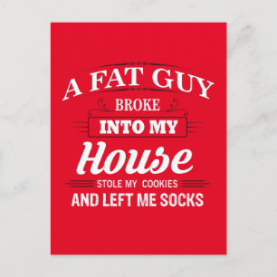 Het grappige Gezegde van Kerstmis van de Kerstman Feestdagenkaart