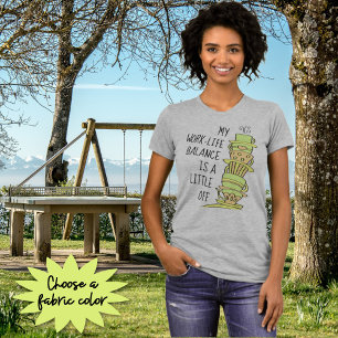 Het grappige het Leunen Saldo van het Leven van T-shirt