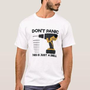 Het grappige hulpmiddel paniek niet dit is enkel e t-shirt