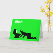 Het grappige Iers Kaart (Gele Bloem)