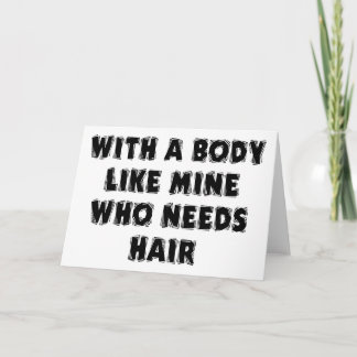 Het grappige Kale Man van Vaderdag Kaart