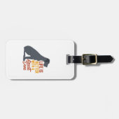 Het grappige leven van de Dog Lover is beter met e Bagagelabel (Voorkant horizontaal)