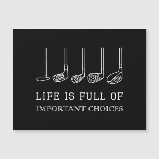 Het grappige leven zit vol belangrijke keuzes Golf (Voorkant)