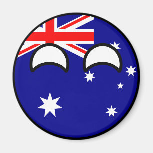 Het grappige Neigen Geeky Australië Countryball Magneet