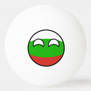 Het grappige Neigen Geeky Bulgarije Countryball Pingpongballen