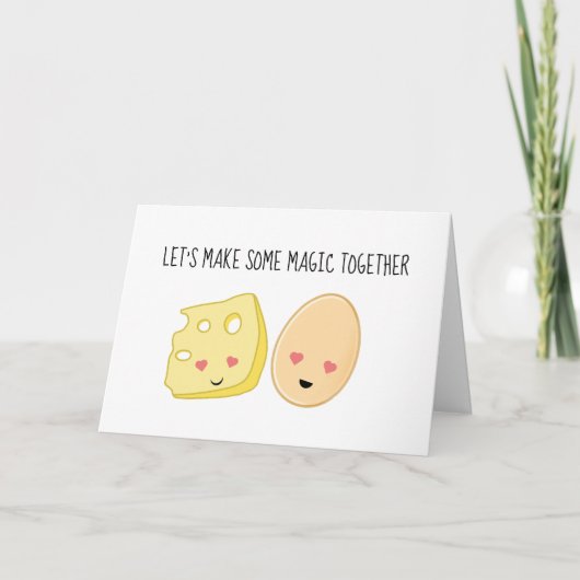 Het grappige Valentijnse Wenskaart van de Omelet Feestdagen Kaart (Voorkant)