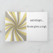 Het Grappige Wenskaart van de DOUANE Kaart (Binnen)