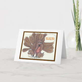 Het grappige Wenskaart van de Thanksgiving van Feestdagen Kaart