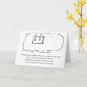 Het grappige Wenskaart van Hippo van de Bijbel Kaart (Gele Bloem)