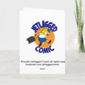 Het Grappige Wenskaart van Jetlagged--Opleiding Kaart (Achterkant)