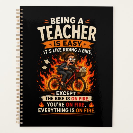 Het Grappigste Leraar Cadeau Ooit! 🍎🔥 Planner (Voorkant)