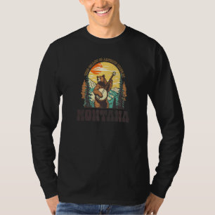 Het gras is blauw in Montana Vintage Beer Banjo Pl T-shirt