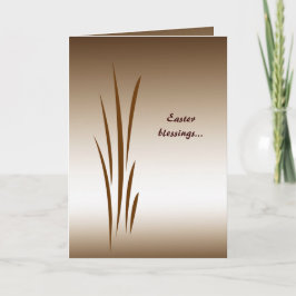 Het Gras Pasen van het brons Feestdagen Kaart