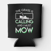 Het gras roept en ik maai het gras blikjeskoeler (Voorkant)