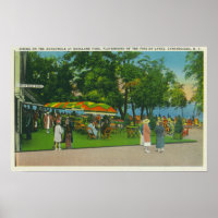 Het graven op de stoep van Roseland Park Scene