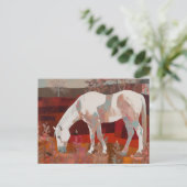 Het grazende paard briefkaart (Staand voorkant)