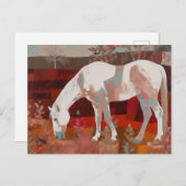 Het grazende paard briefkaart (Voorkant / Achterkant)