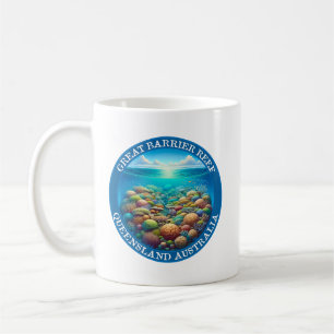 Het Great Barrier Reef in Queensland, Australië Koffiemok
